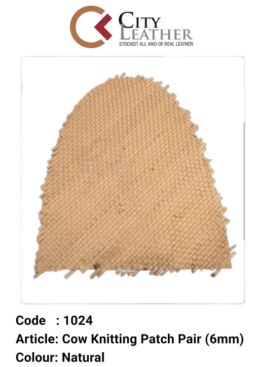 Cow Knitting Patch Pair (6mm)