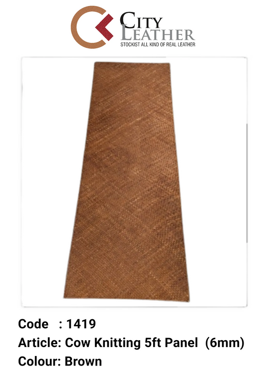 Cow Knitting 5ft Panel (6mm) Br