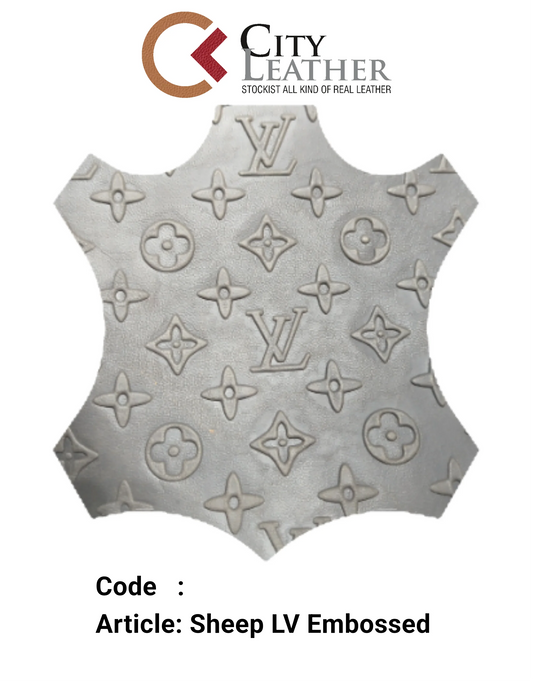 LV Embossed leather